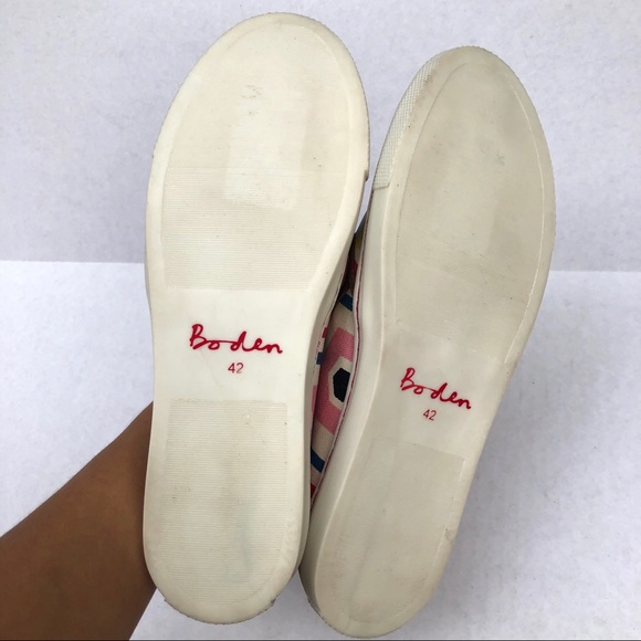 Boden Geometric Print Canvas Slip On Sneakers 10.5 - Picture 10 of 11